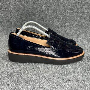 Naturalizer Adaline Loafers Womens Size 10 Dark Blue Patent Leather Slip On Shoe